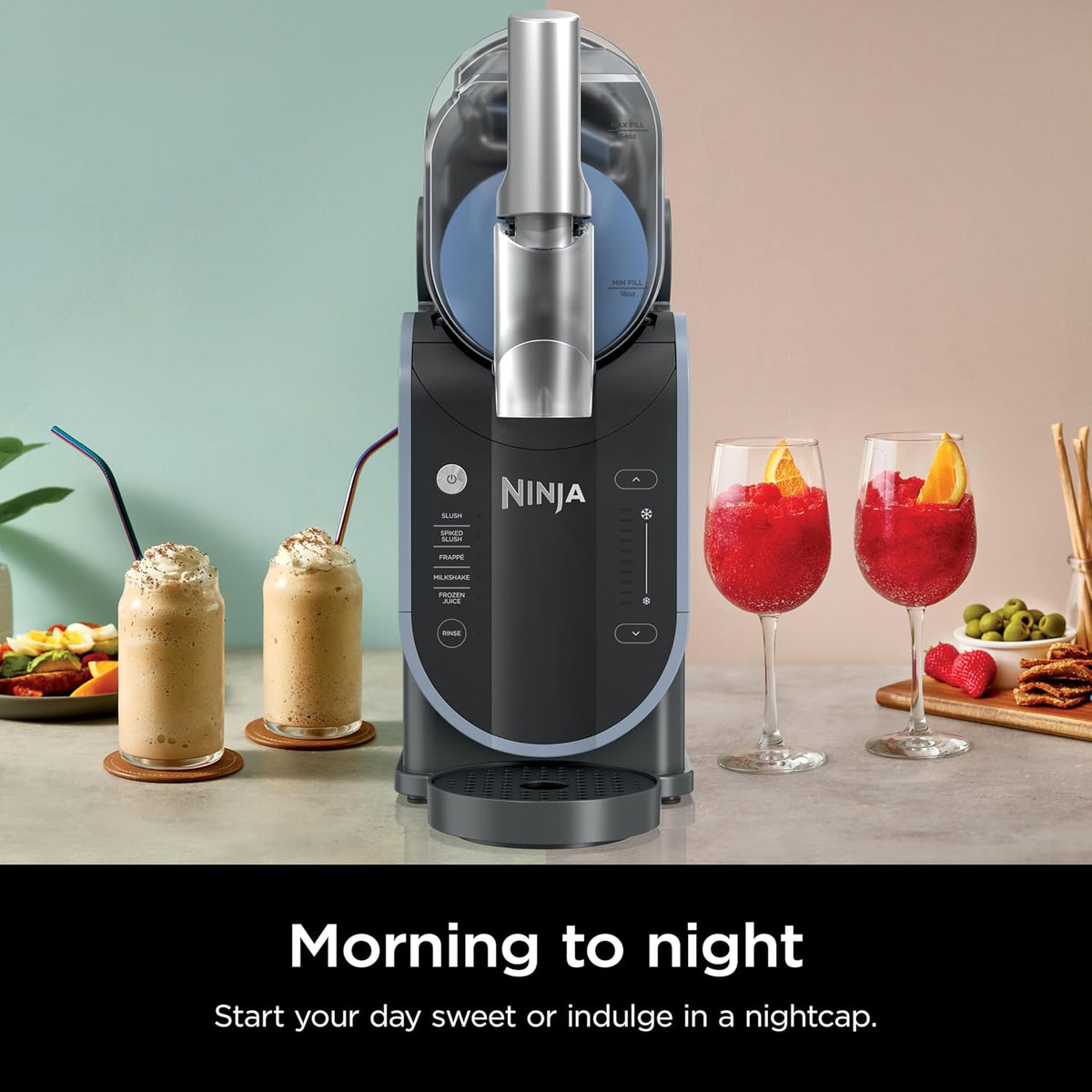 Ninja SLUSHi™ FS301EU Professional Frozen Drink Maker – 2.6L Slushie Machine with RapidChill Technology & 6 Presets (Arctic Blue & Grey)-7
