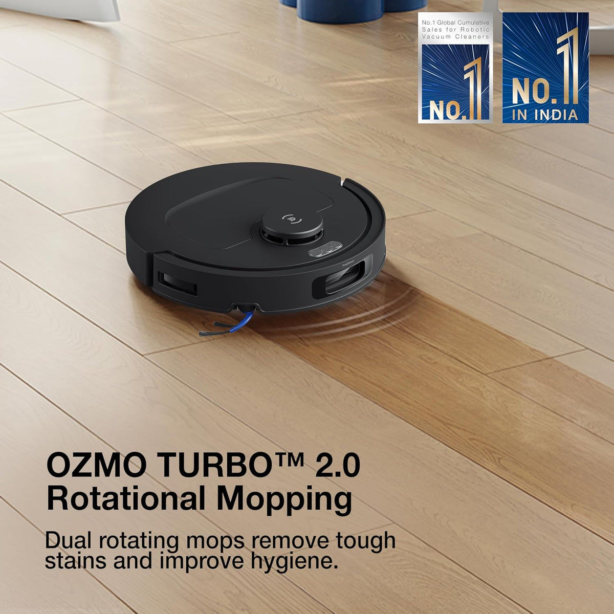 ECOVACS DEEBOT N50 Pro Omni 2-in-1 Robot Vacuum Cleaner & Mop (25000Pa Suction, OMNI Auto-Empty Station, ZeroTangle 3.0, OZMO Turbo 2.0, TrueMapping 2.0, 300 Min Runtime, App Control)-5