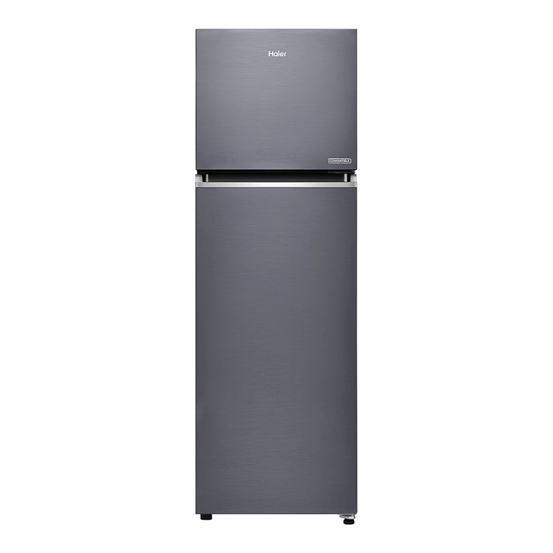 Haier 268L 2 Star Graphite Black Double Door Refrigerator  (HRF-3182IBGKA-P)-1