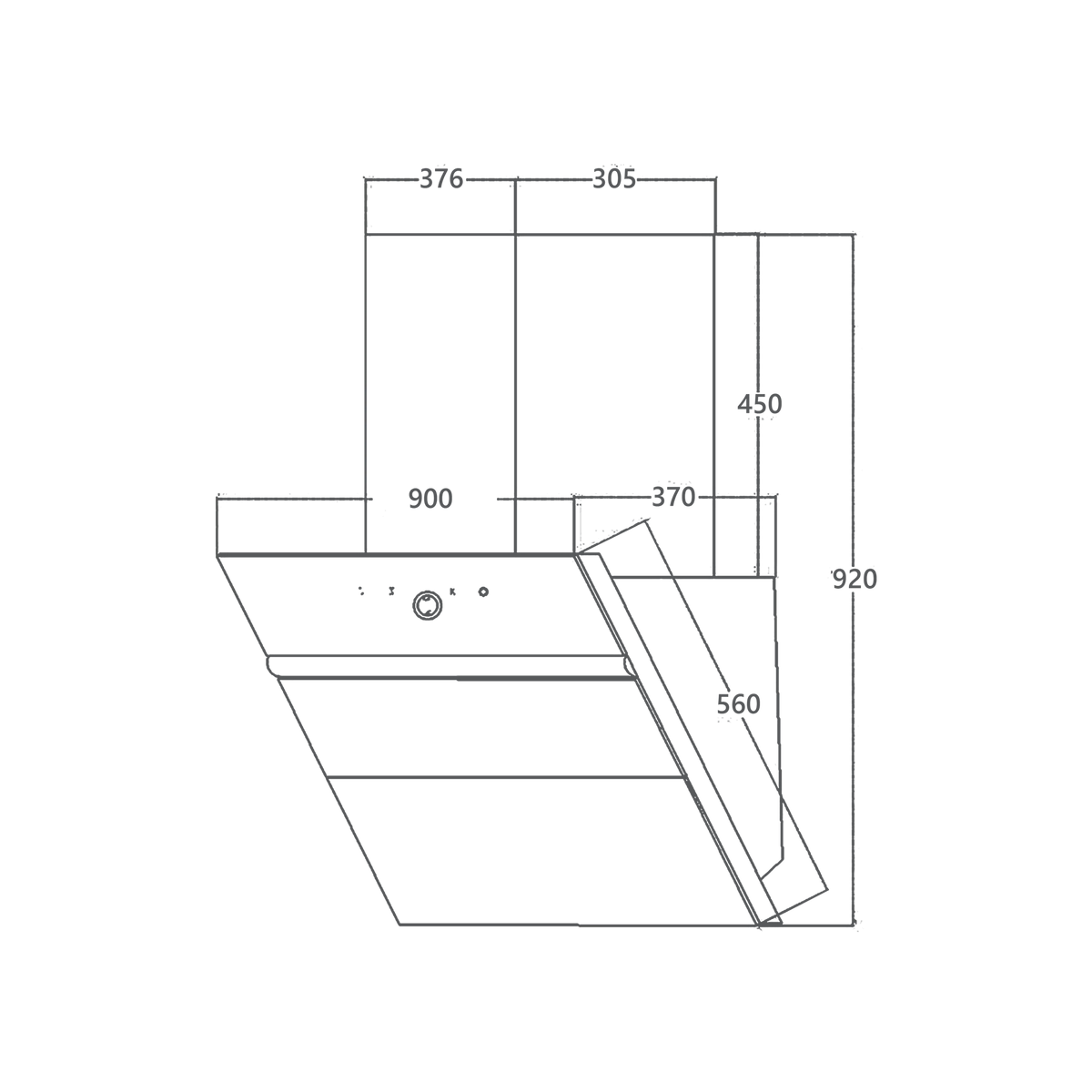 KAFF Albury LX DHC 90 cm Twin Motor Filterless Auto Clean Chimney with Gesture Control-4