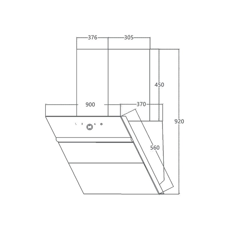 KAFF Albury LX DHC 90 cm Twin Motor Filterless Auto Clean Chimney with Gesture Control-4