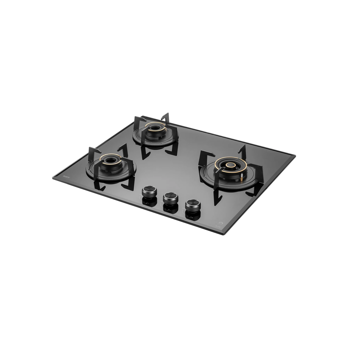 KAFF ALNF 603 – Built-in Hob, 3 High Efficiency Heavy Duty Brass Burners with Full FFD, Auto Electric Ignition, 60 cm-1