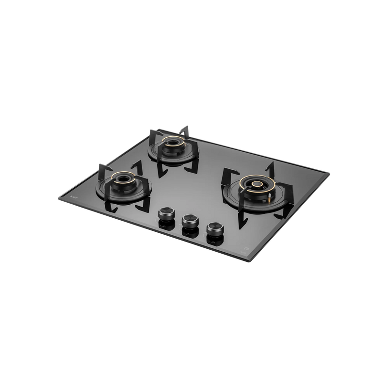 KAFF ALNF 603 – Built-in Hob, 3 High Efficiency Heavy Duty Brass Burners with Full FFD, Auto Electric Ignition, 60 cm-1