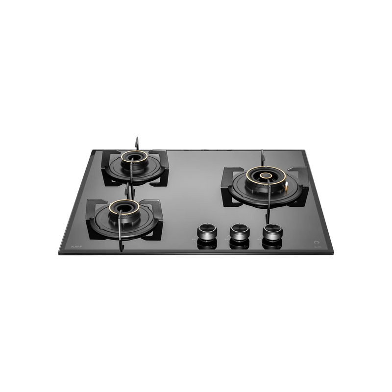 KAFF ALNF 603 – Built-in Hob, 3 High Efficiency Heavy Duty Brass Burners with Full FFD, Auto Electric Ignition, 60 cm-3