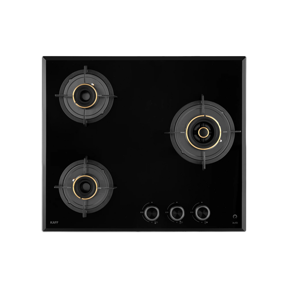 KAFF ALNF 603 – Built-in Hob, 3 High Efficiency Heavy Duty Brass Burners with Full FFD, Auto Electric Ignition, 60 cm-4