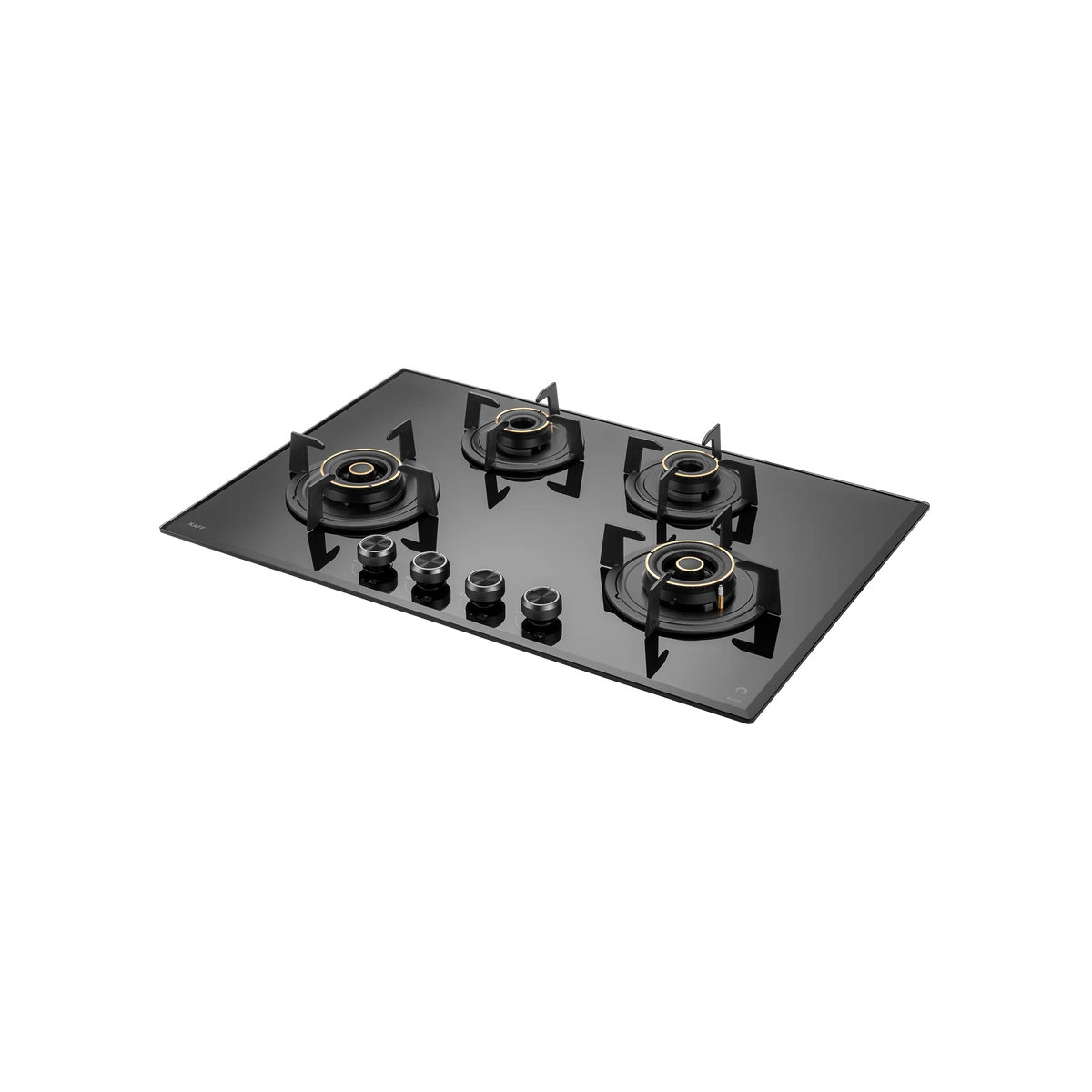 KAFF ALNF 784 – 78 cm Built-In Hob with 4 Heavy Duty Brass Burners, Full Flame Failure Device, 8mm Tempered Glass & Auto Electric Ignition