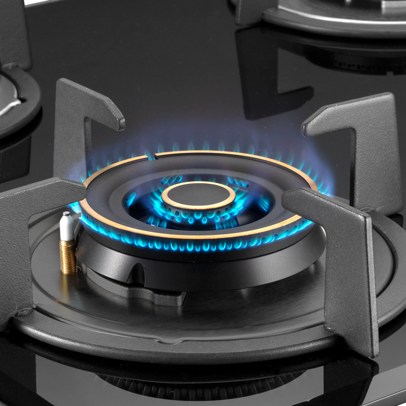 KAFF ALNF 784 – 78 cm Built-In Hob with 4 Heavy Duty Brass Burners, Full Flame Failure Device, 8mm Tempered Glass & Auto Electric Ignition-7