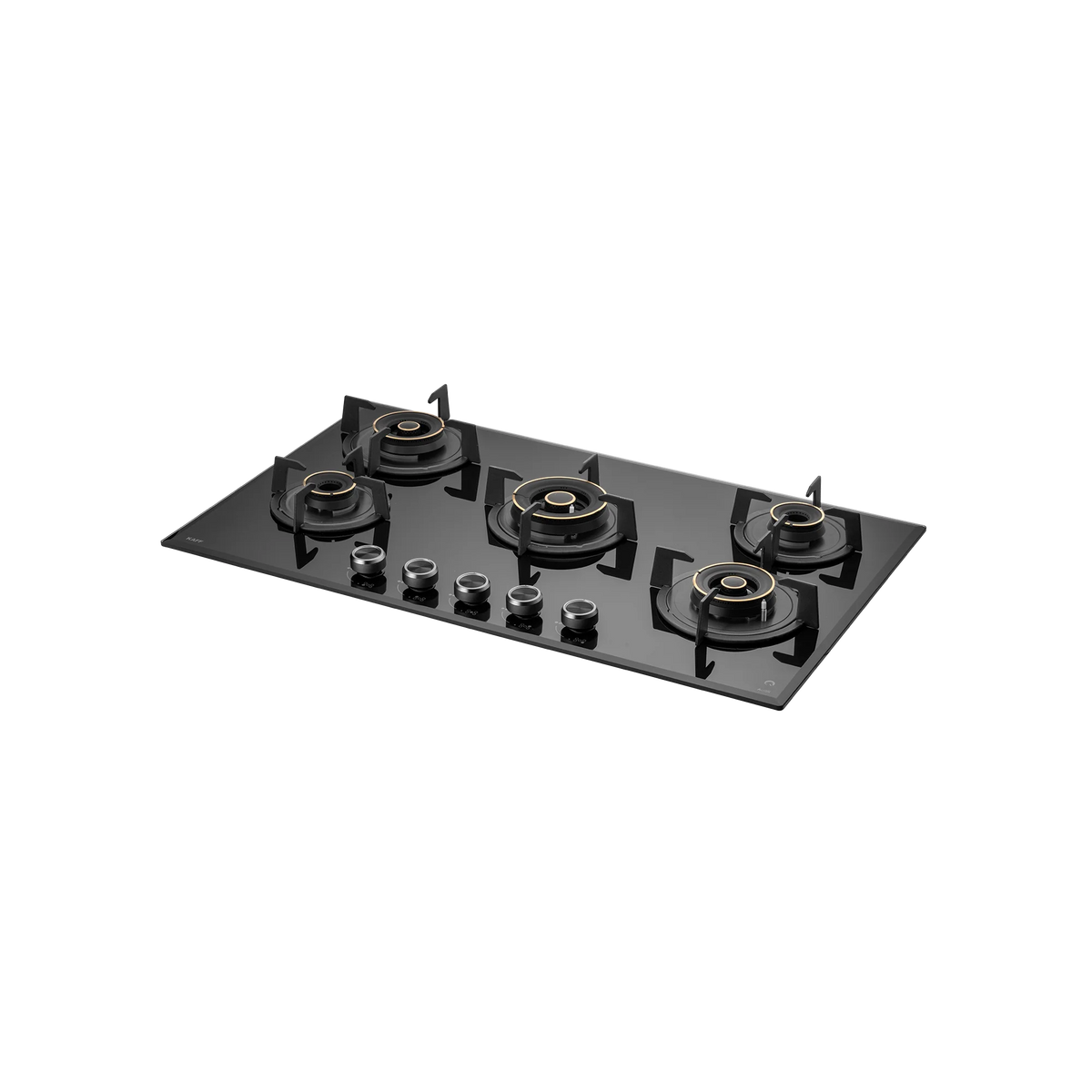 KAFF ALNF 865 – 86 cm Built-In Hob with 5 Heavy Duty Brass Burners, Full Flame Failure Device, 8mm Tempered Glass with Beveled Edges & Auto Electric Ignition-1