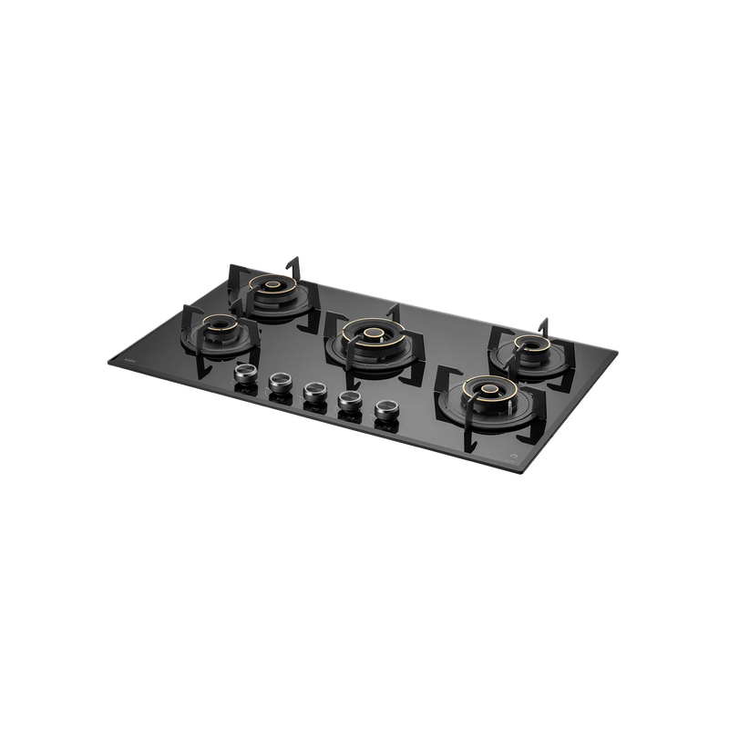 KAFF ALNF 865 – 86 cm Built-In Hob with 5 Heavy Duty Brass Burners, Full Flame Failure Device, 8mm Tempered Glass with Beveled Edges & Auto Electric Ignition-1