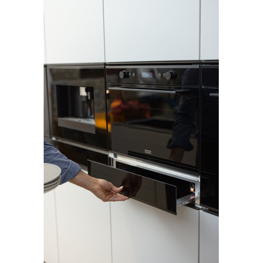Franke Mythos FMY 14 DRW BK Built-in Warming Drawer (40–75°C, 25kg Load, Push-Push Opening, 16L, Black Glass)-3