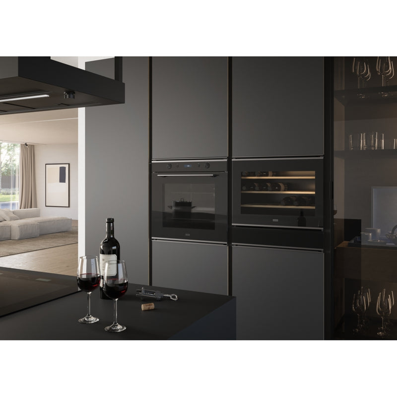 Franke Mythos FMY 24 WCR BK Built-in Wine Cooler (4–18°C, 3 Oak Shelves, Glass Door, Electronic Control, Black)-7