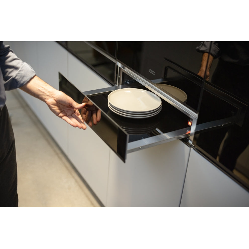 Franke Mythos FMY 14 DRW BK Built-in Warming Drawer (40–75°C, 25kg Load, Push-Push Opening, 16L, Black Glass)-6