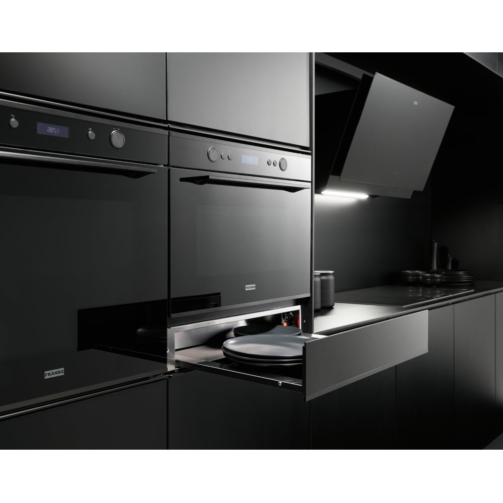 Franke Mythos FMY 14 DRW BK Built-in Warming Drawer (40–75°C, 25kg Load, Push-Push Opening, 16L, Black Glass)-7
