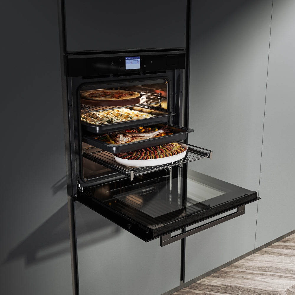 Franke Mythos FMY 99 HS BK Built-in Steam Oven (73L, Full Steam, TFT Touch Display, 19 Functions, CookAssist, Multicooking, A+ Energy, Black Glass)-9