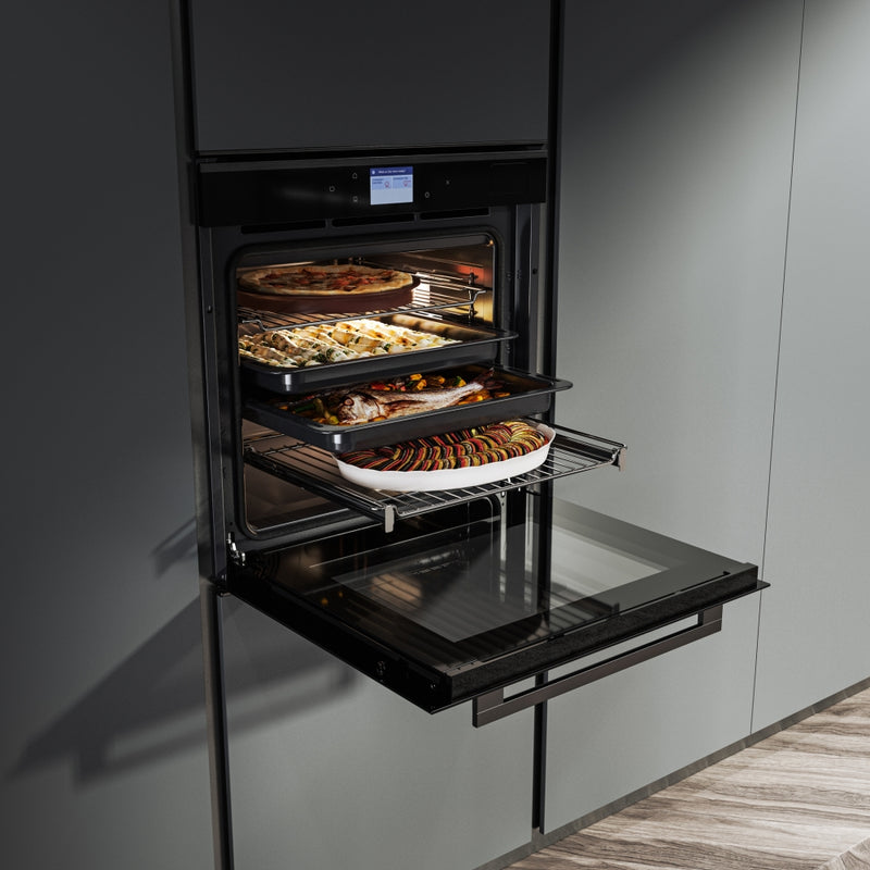 Franke Mythos FMY 99 HS BK Built-in Steam Oven (73L, Full Steam, TFT Touch Display, 19 Functions, CookAssist, Multicooking, A+ Energy, Black Glass)-9