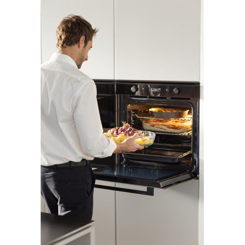Franke Mythos FMY 98 P BK Built-in Pyrolytic Oven (73L, Black Glass, A+ Energy, 10 Functions, LCD Display, Self-Cleaning, Soft Close Door)-6