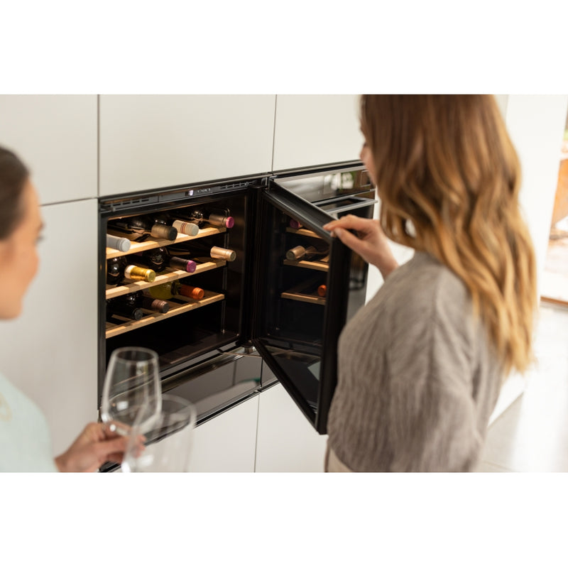 Franke Mythos FMY 24 WCR BK Built-in Wine Cooler (4–18°C, 3 Oak Shelves, Glass Door, Electronic Control, Black)-11
