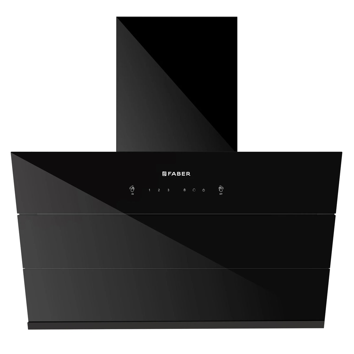 Faber Aries FL HC SC BK IN Wall-Mounted Chimney – 1200 m³/hr Suction, Filterless Auto-Clean & Touch/Gesture Control-1
