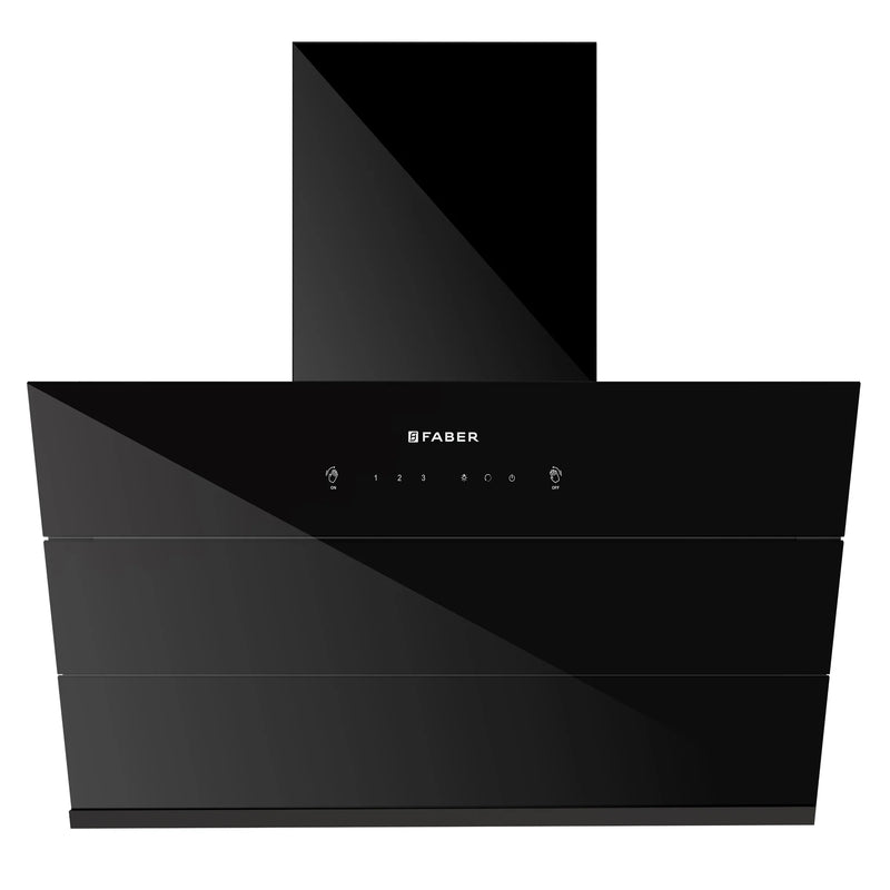 Faber Aries FL HC SC BK IN Wall-Mounted Chimney – 1200 m³/hr Suction, Filterless Auto-Clean & Touch/Gesture Control-1