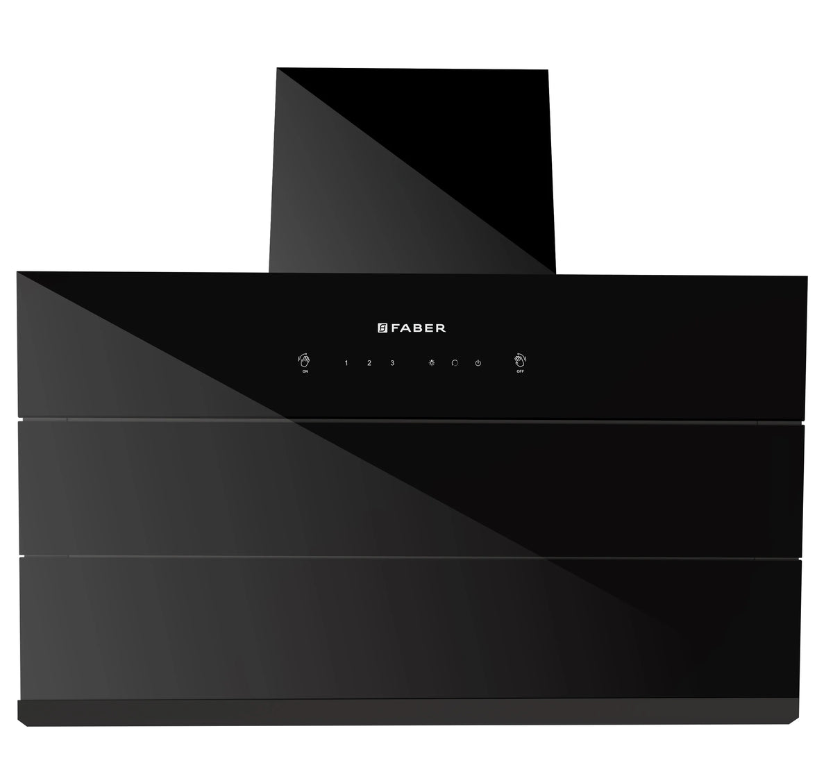 Faber Aries FL HC SC BK IN Wall-Mounted Chimney – 1200 m³/hr Suction, Filterless Auto-Clean & Touch/Gesture Control