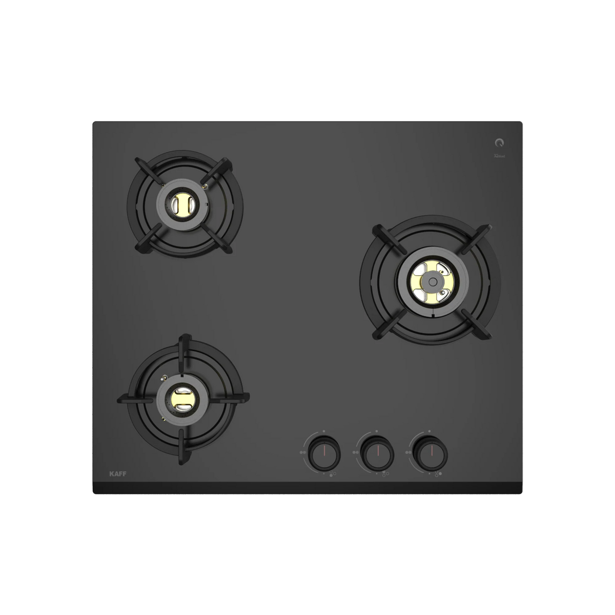 KAFF ASF 603 – Built-In Hob, 3 Full Brass High Efficiency Burners with Full Flame Failure Device (FFD), Auto Electric Ignition-3