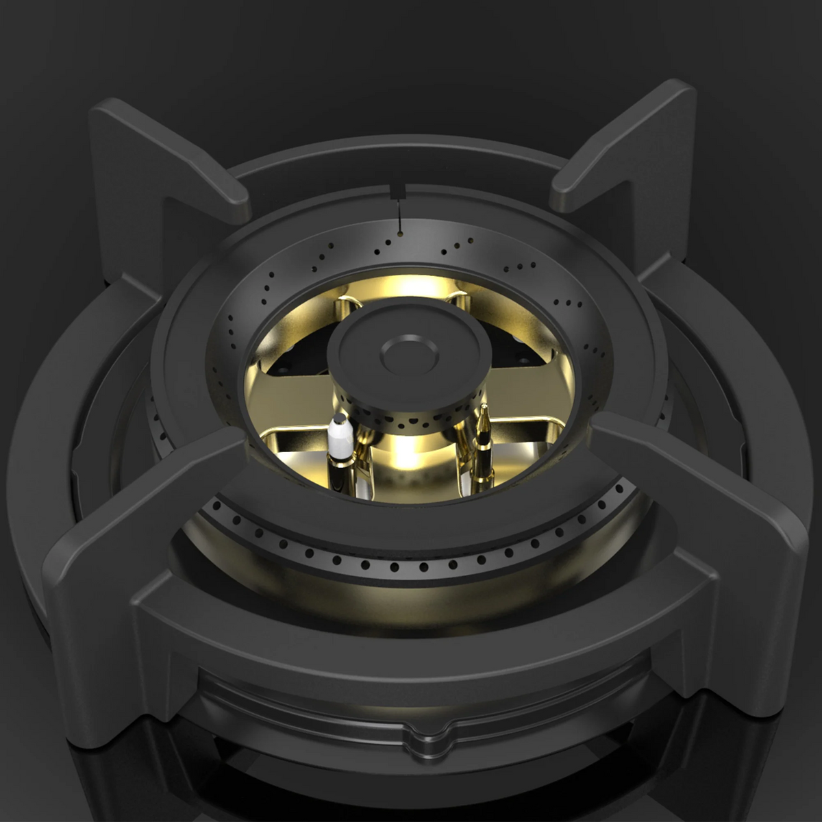 KAFF ASF 604 – Built-In Hob, 4 Full Brass High Efficiency Burners with Full FFD, Auto Electric Ignition-5