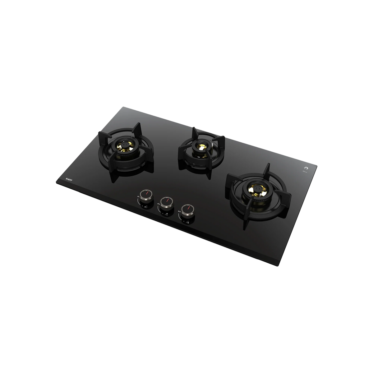 KAFF ASF 783 – Built-In Hob for Kitchen, 3 Full Brass High Efficiency Burners with FFD, Auto Electric Ignition