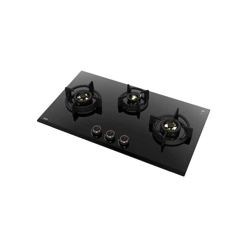 KAFF ASF 783 – Built-In Hob for Kitchen, 3 Full Brass High Efficiency Burners with FFD, Auto Electric Ignition-2