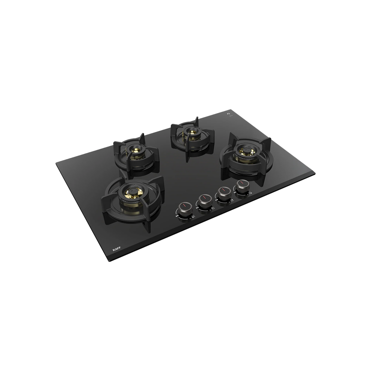 KAFF ASF 784 – Built-In Hob for Kitchen, 4 Full Brass High Efficiency Burners with FFD, Auto Electric Ignition