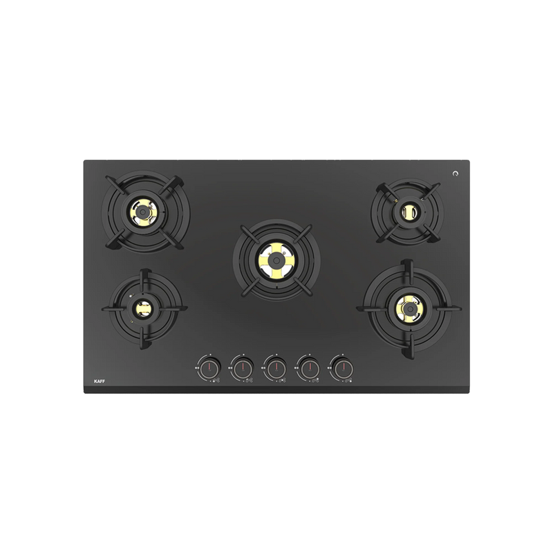 KAFF ASF 865 – 5 Burner Built-In Hob, 8 mm Thick Black Tempered Glass, Flame Failure Device-3