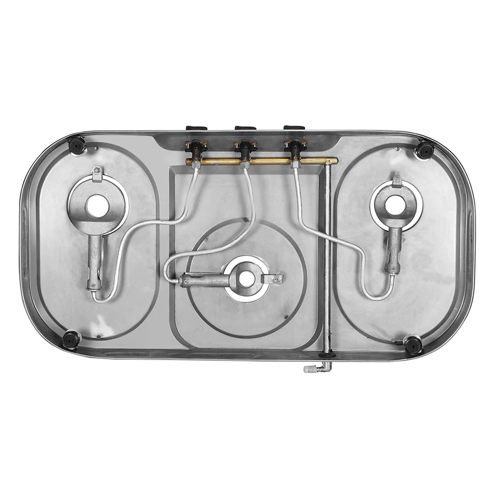 Faber Cooktop Astra 3BB SS – 3 Burner Gas Cooktop with Brass Burners, Super Jumbo Burner, Stainless Steel Finish, Manual Ignition-4