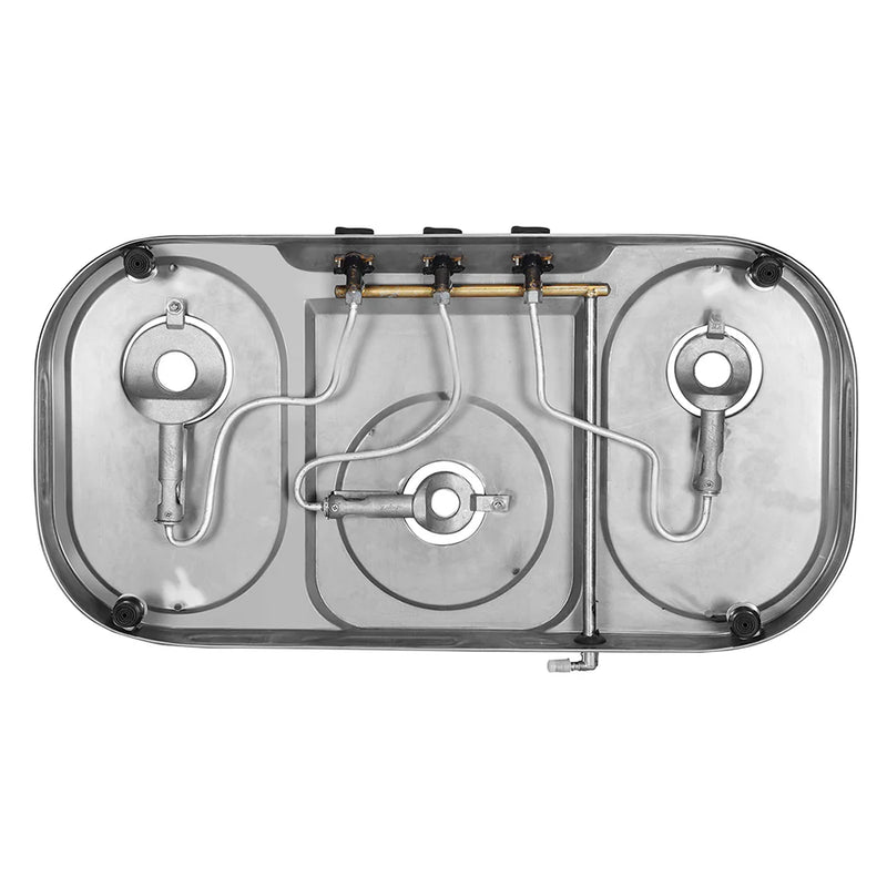 Faber Cooktop Astra 3BB SS – 3 Burner Gas Cooktop with Brass Burners, Super Jumbo Burner, Stainless Steel Finish, Manual Ignition-4