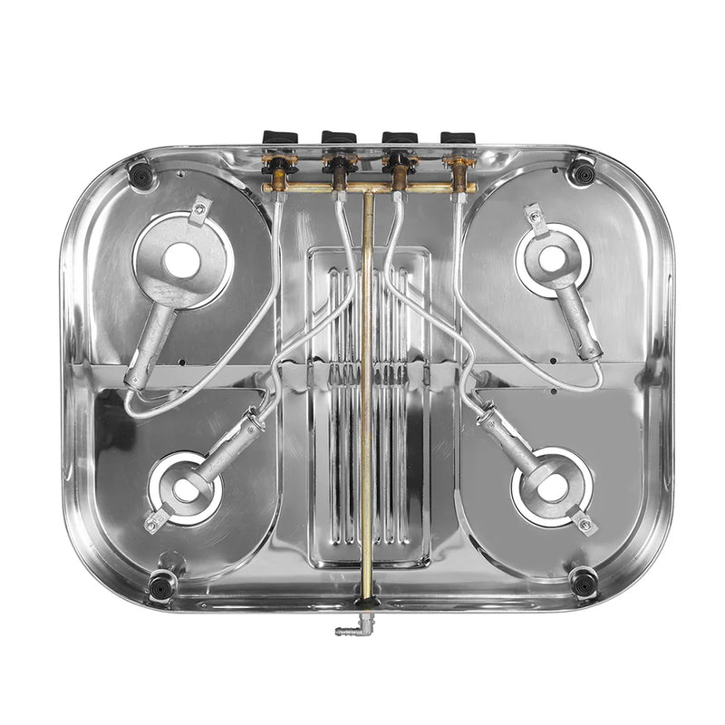 Faber Cooktop Astra 4BB SS – 4 Burner Gas Cooktop with Brass Burners, Super Jumbo Burner, Stainless Steel Finish, Manual Ignition-5