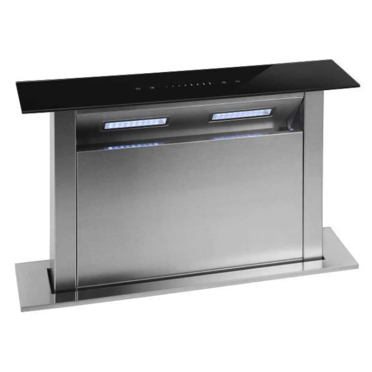 Carysil Abwasser BLDC  Platform Chimney 600/900mm | 1200 m³/h Suction | Built-In Flush Design | Touch Control | Stainless Steel Kitchen Chimney-1