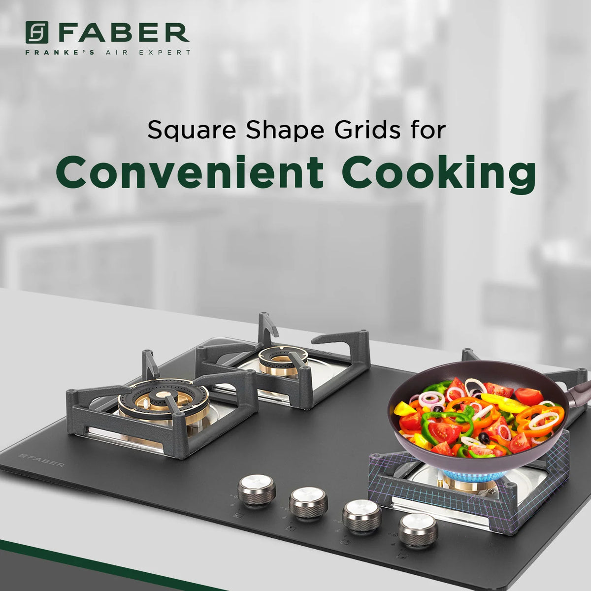 Faber Hob Bella HT 704 BR AI 70 cm Built-In Gas Hob – 4 Brass Burners, Auto Electric Ignition & Flame Failure Safety-13