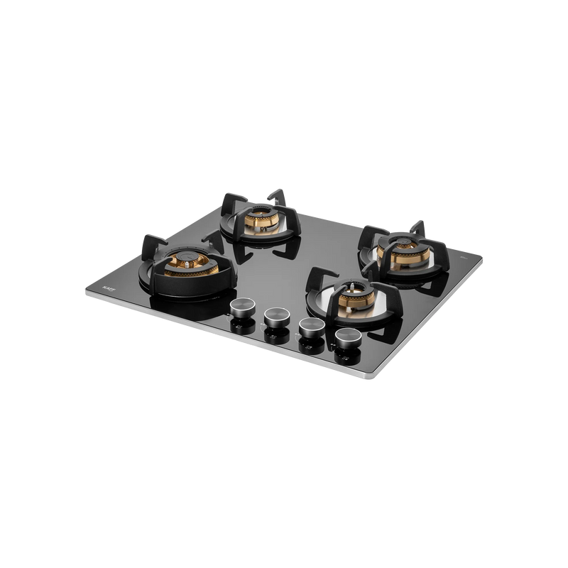 KAFF BLH 604 / BLH 604X – Built-In Hob, 4 Full Brass High Efficiency Burners with Flame Failure Device (FFD), 8 mm Black Tempered Glass – 60 cm-2