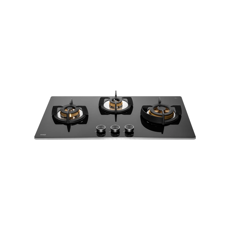 KAFF BLH 783 / BLH 783X – Built-In Hob, 3 Full Brass High Efficiency Burners with Flame Failure Device (FFD), 8 mm Thick Black Tempered Glass-3