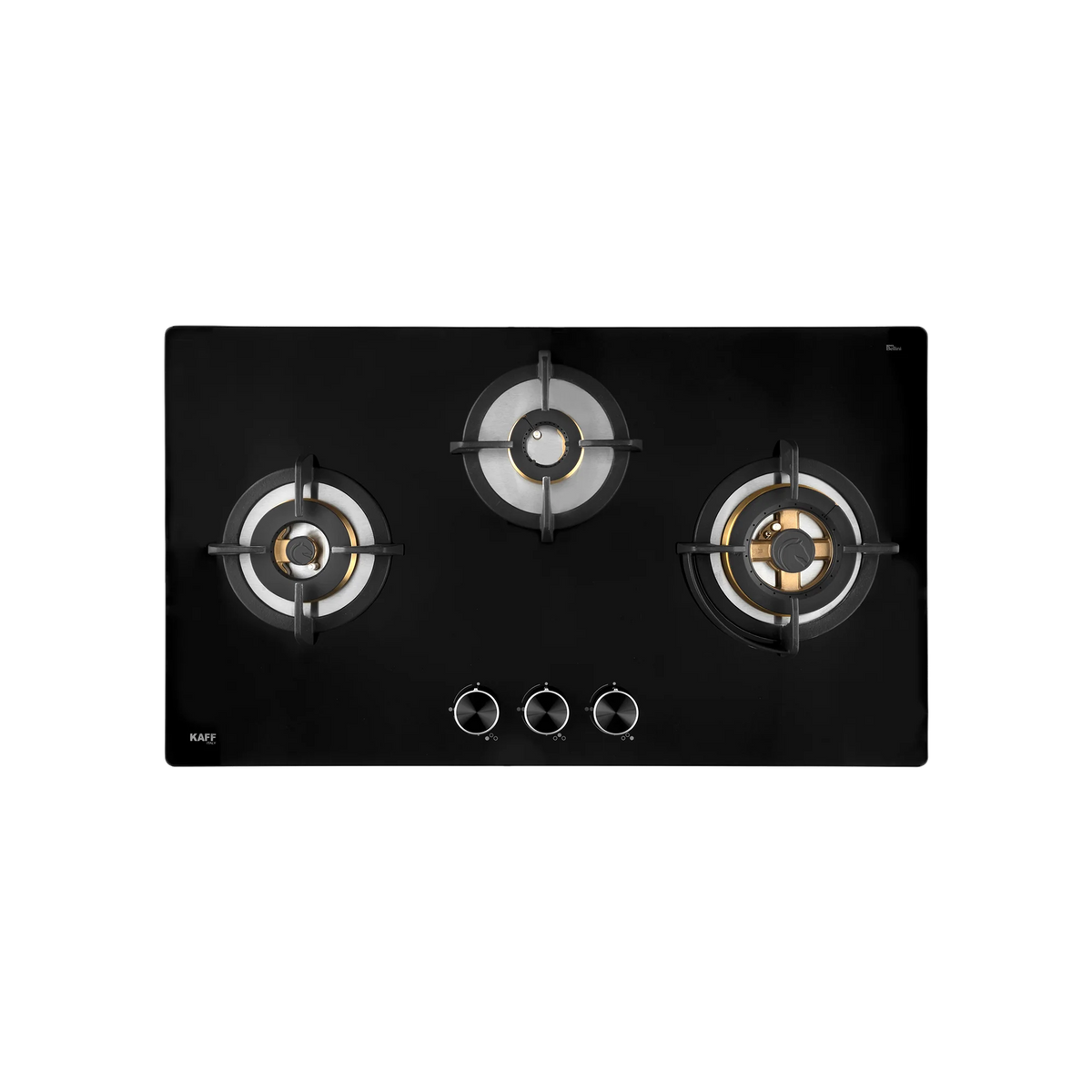 KAFF BLH 783 / BLH 783X – Built-In Hob, 3 Full Brass High Efficiency Burners with Flame Failure Device (FFD), 8 mm Thick Black Tempered Glass-4