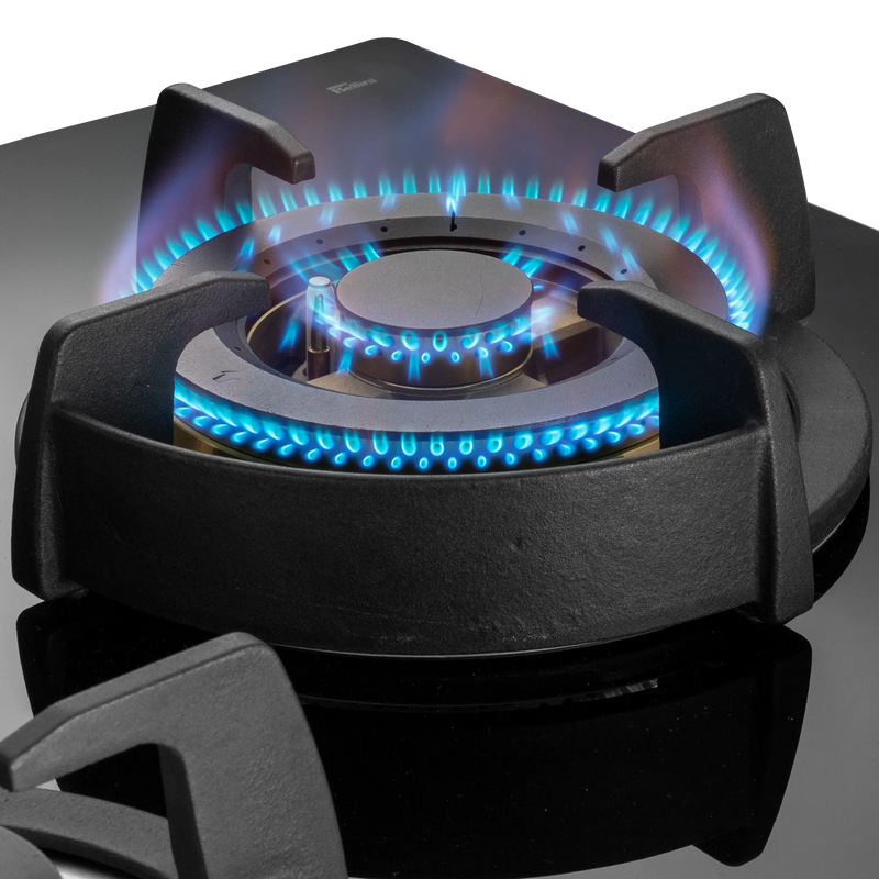 KAFF BLH 783 / BLH 783X – Built-In Hob, 3 Full Brass High Efficiency Burners with Flame Failure Device (FFD), 8 mm Thick Black Tempered Glass-6