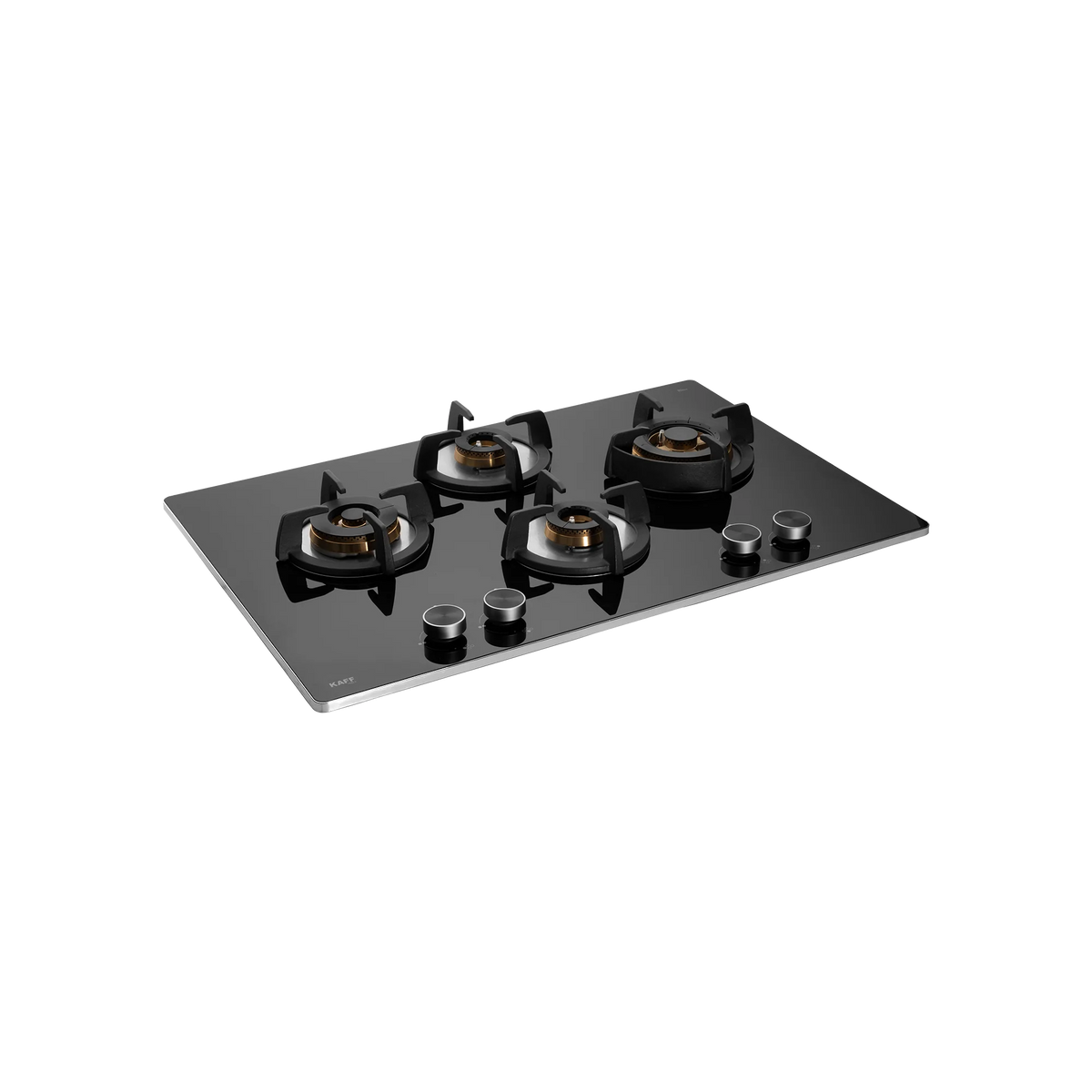 KAFF BLH 784 / BLH 784X – Built-In Hob, 4 Full Brass High Efficiency Burners with Flame Failure Device (FFD), 8 mm Thick Black Tempered Glass-1