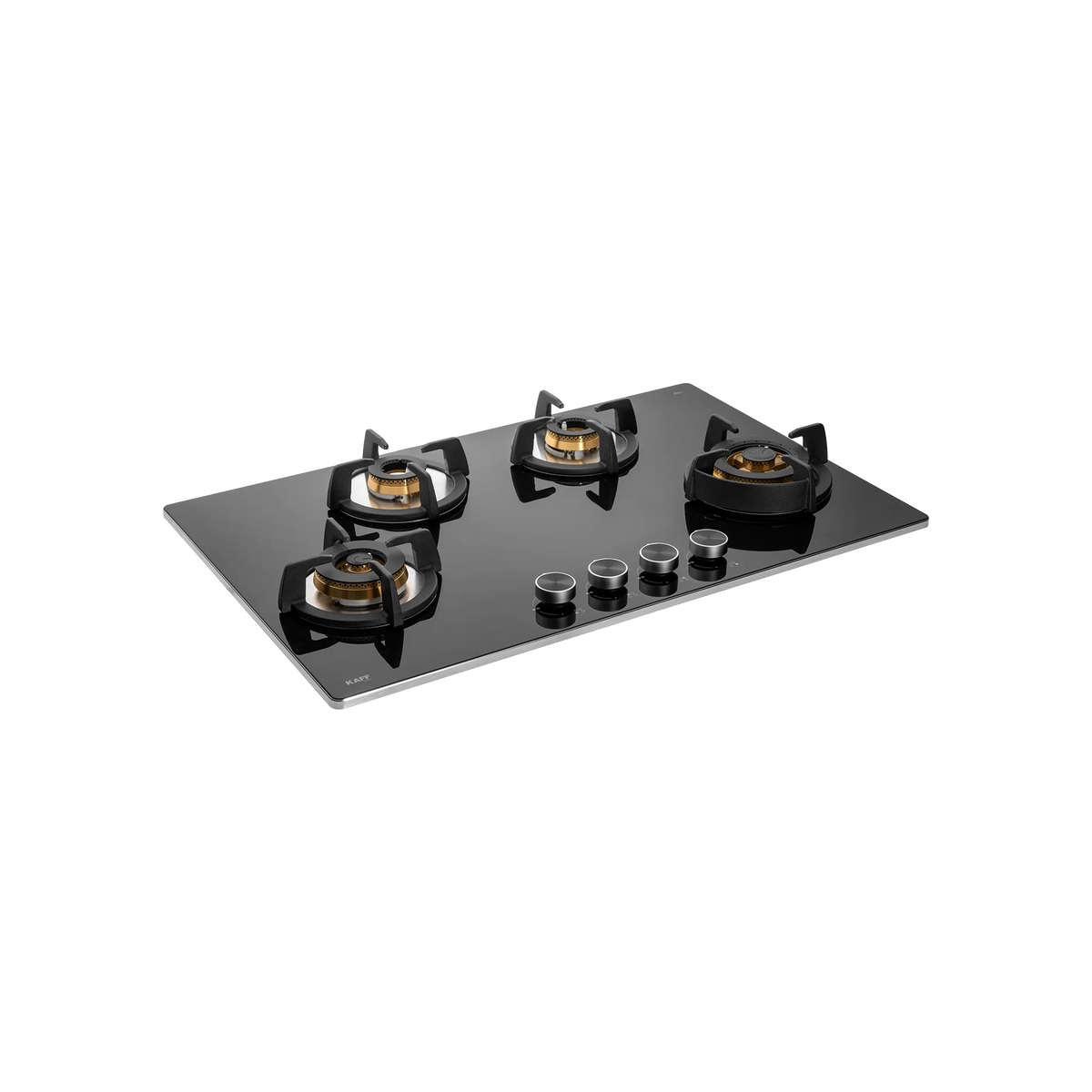 KAFF BLH 804 / BLH 804X – Built-In Hob, 4 Full Brass High Efficiency Burners with Flame Failure Device (FFD), 8 mm Thick Black Tempered Glass