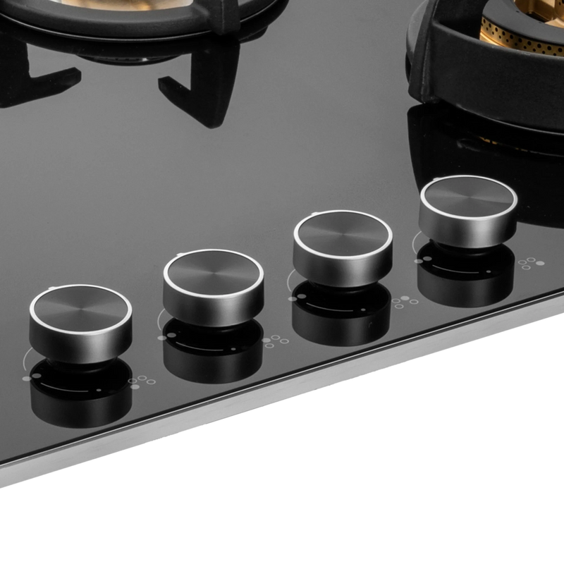 KAFF BLH 804 / BLH 804X – Built-In Hob, 4 Full Brass High Efficiency Burners with Flame Failure Device (FFD), 8 mm Thick Black Tempered Glass-7