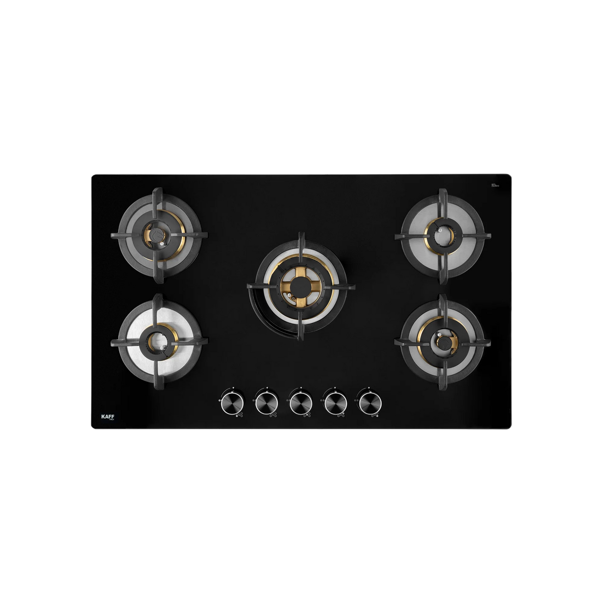 KAFF BLH 865 / BLH 865X – Built-In Hob, 5 Full Brass High Efficiency Burners with Flame Failure Device (FFD), 8 mm Thick Black Tempered Glass-4