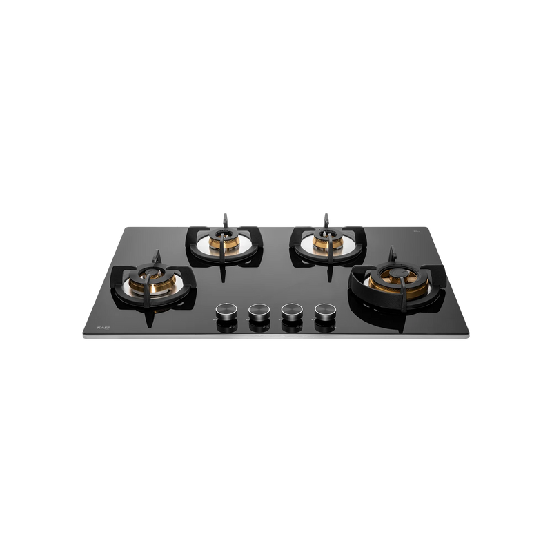 KAFF BLH-F 804 / BLH-F 804X BLK – Built-In Hob, 4 Full Brass High Efficiency Burners with Flame Failure Device (FFD), 8 mm Thick Black Tempered Glass-3