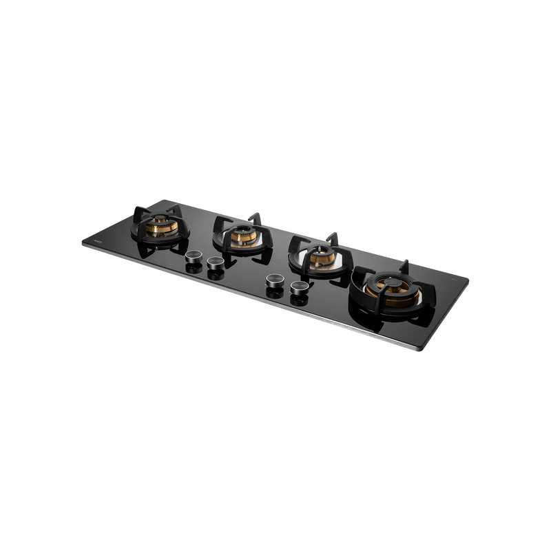 KAFF BLH F 100X BLK – Built-In Hob, 4 Full Brass High Efficiency Burners with Flame Failure Device (FFD), 8mm Black Tempered Glass-2