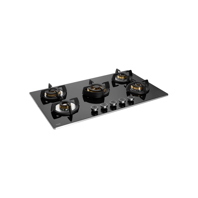 KAFF BLH-F 865X – Built-In Hob, 5 Full Brass High Efficiency Burners with Flame Failure Device (FFD), 8 mm Thick Black Tempered Glass-1