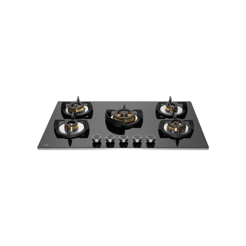 KAFF BLH-F 865X – Built-In Hob, 5 Full Brass High Efficiency Burners with Flame Failure Device (FFD), 8 mm Thick Black Tempered Glass-3
