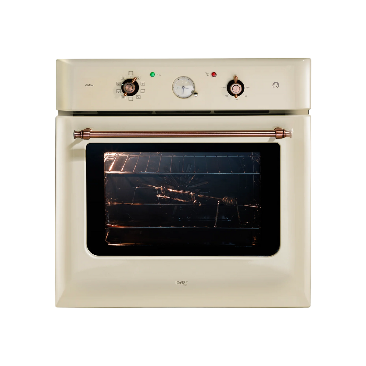 KAFF CLOV 6 CR – 60 L Built-in Electric Oven with True Convection and Cream Retro Finish