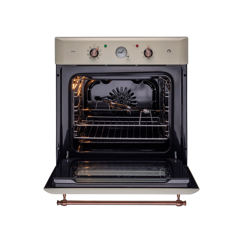 KAFF CLOV 6 CR – 60 L Built-in Electric Oven with True Convection and Cream Retro Finish-3