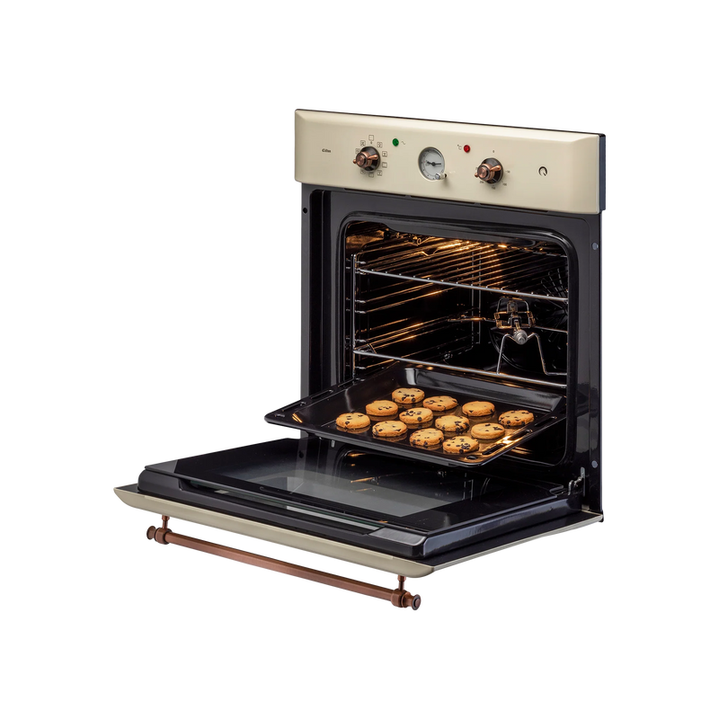 KAFF CLOV 6 CR – 60 L Built-in Electric Oven with True Convection and Cream Retro Finish-5